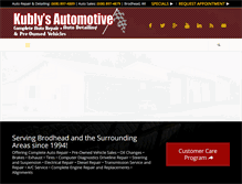 Tablet Screenshot of kublysautomotive.com